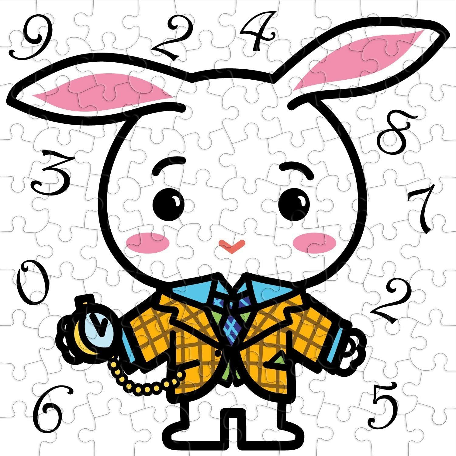 Re-marks Alice in Wonderland100 Large Piece Puzzle Cube - White Rabbit