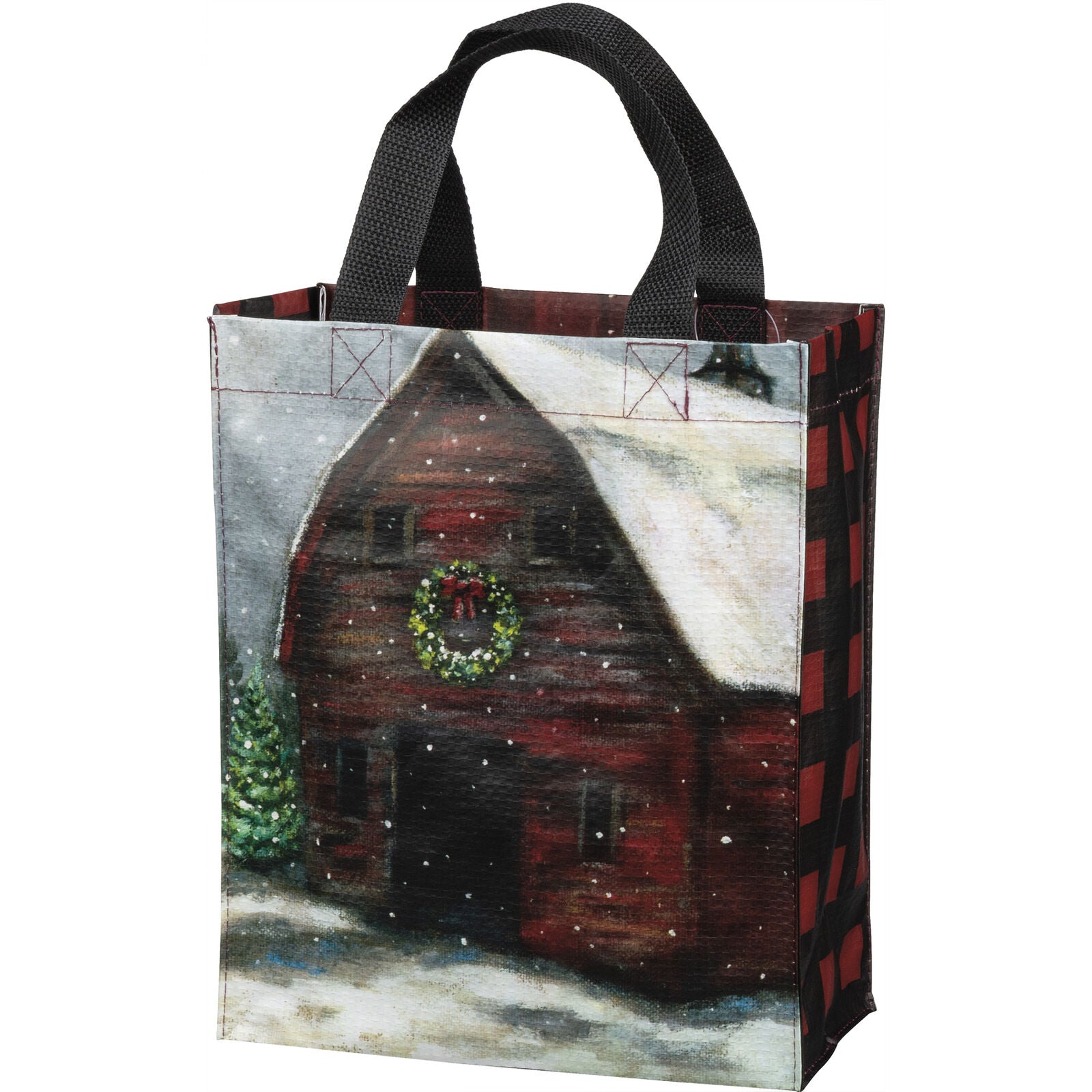 Primitives by Kathy Daily Tote - Farm Family, One Bag, Both Sides Shown