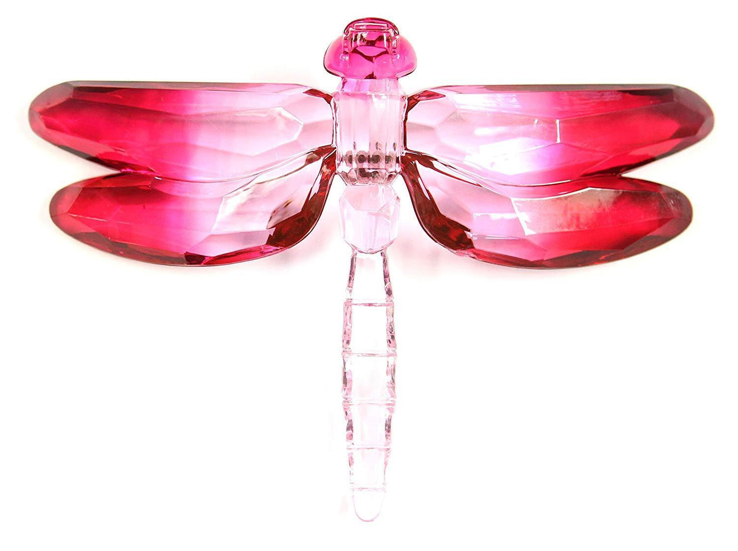 Crystal Expressions Acrylic 2 Tone Dragonfly Ornament/ Sun-Catcher (Pink)