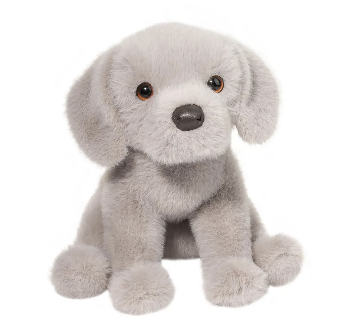 Douglas Toys Argento Silver Lab Plush Stuffed Animal Toy, 9" sitting