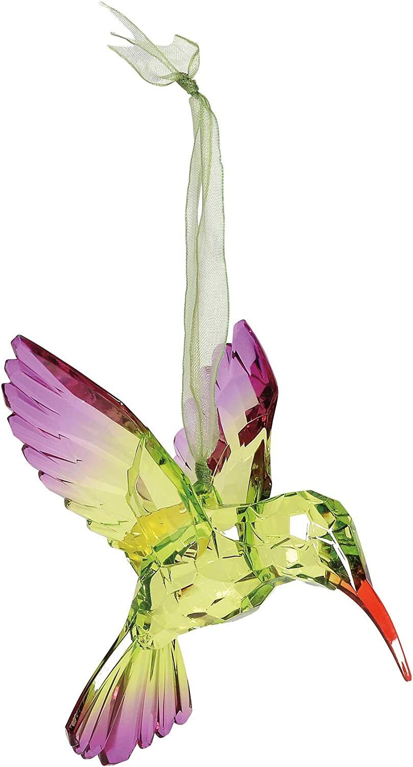Department 56 Acrylic Hummingbird Ornaments - Set of 3 Different Colors