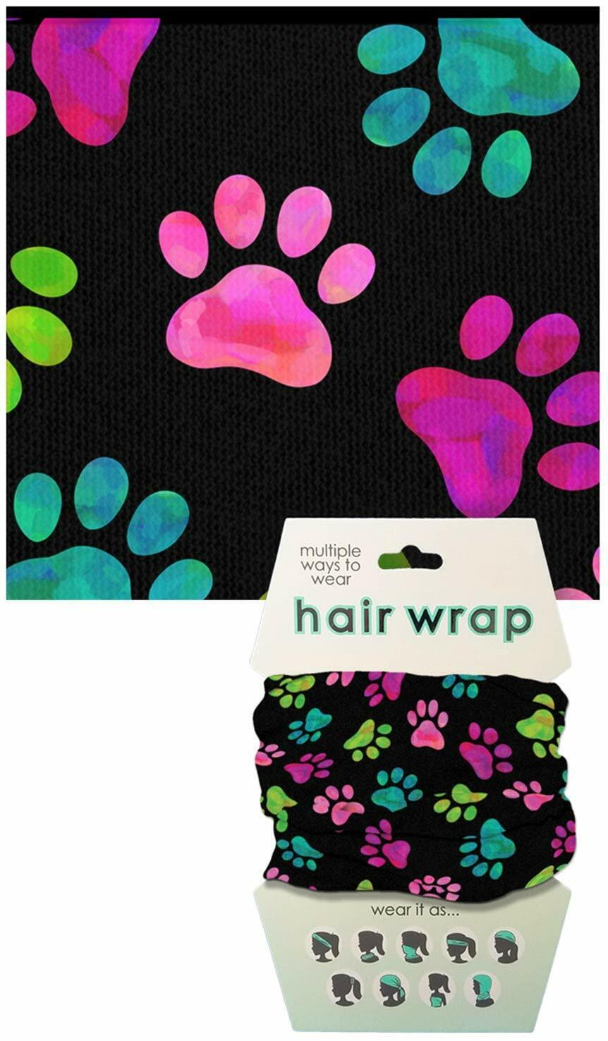 Spoontiques Pawprints Hair and Face Wrap