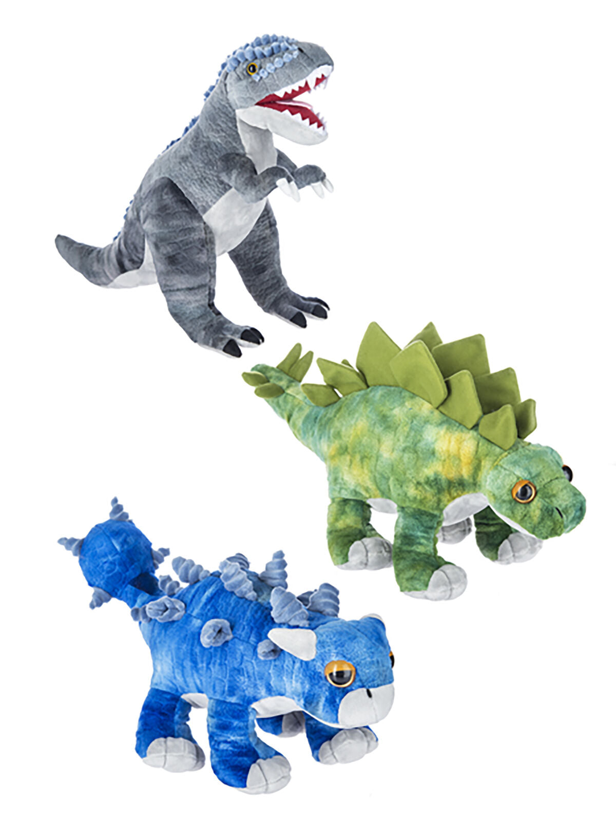 Ganz 15" Blue Ankylosaurus Dinosaur Plush Toy Stuffed Animal