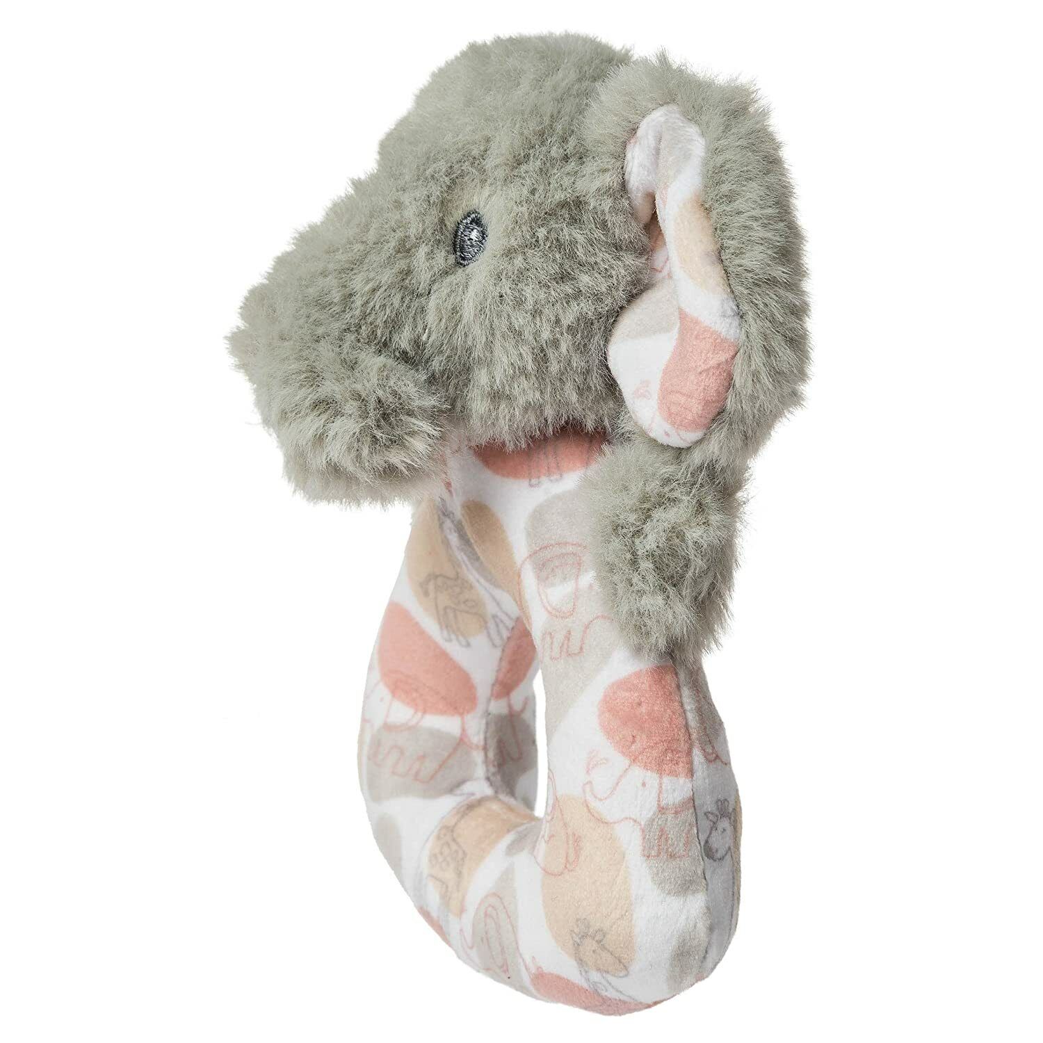 Mary Meyer Soft Ring Baby Rattle, 5-Inches, Grey Kalahari Elephant