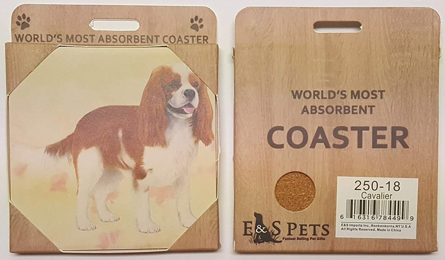 Cavalier King Charles (Standing) Tabletop Drink Coaster (1)