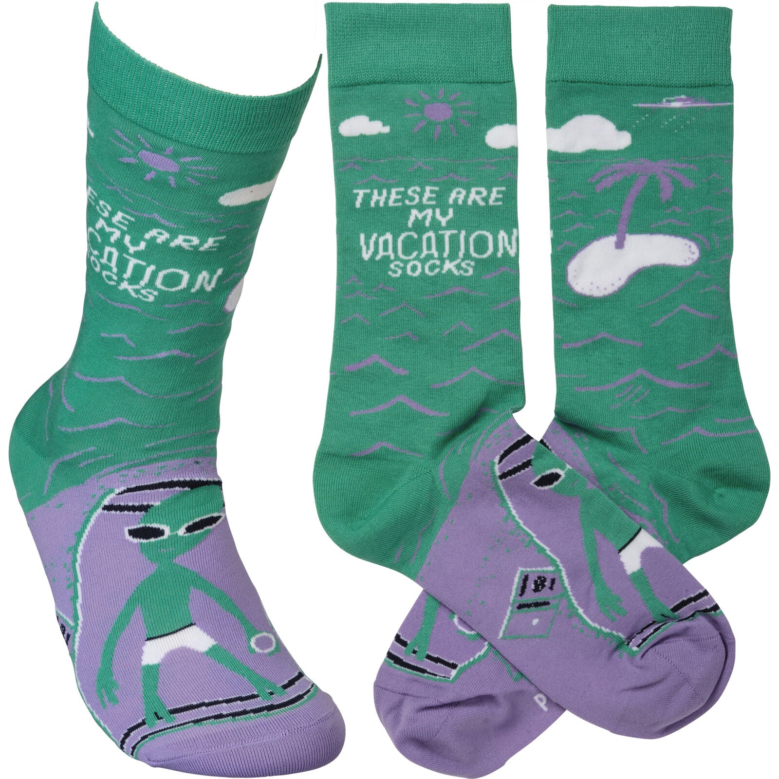Primitives by Kathy Socks - These Are My Vacation Socks