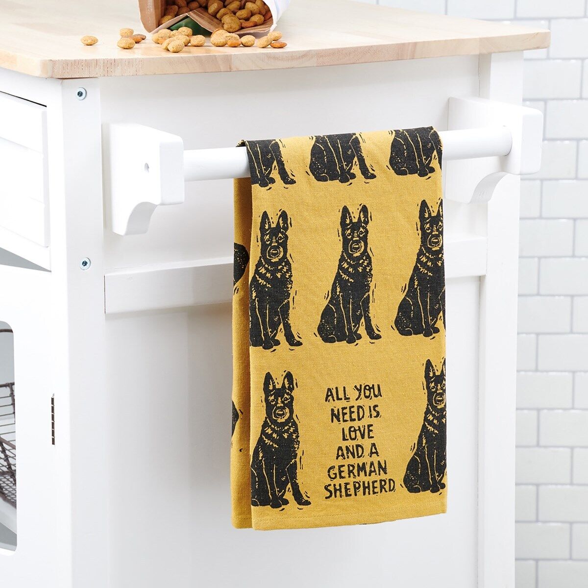 Primitives by Kathy Kitchen Towel - All You Need Is Love And A Shepherd