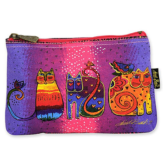 Laurel Burch Feline Cats Minis Cosmetic Bag (Multi/Red E)