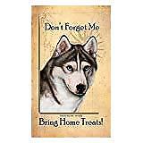Siberian Husky Grey Dog Baggage Buddies Luggage Tag 4"
