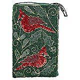 Bamboo Trading Company Cell Phone or Club Bag, Christmas Cardinals