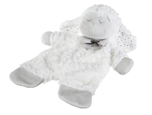 Ganz White Sleepy Sheep Flat-A-Pat Baby Blanket