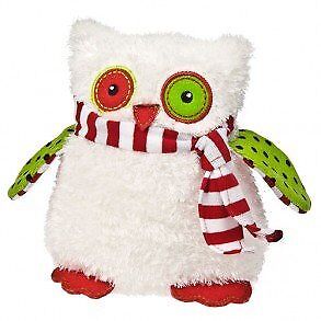 Mary Meyer Holiday Yuletide White Owl Plush Stuffed Animal Toy, 5.5"