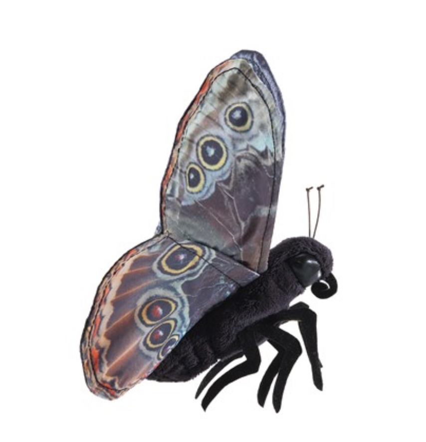 Folkmanis Blue Morpho Butterfly Finger Puppet