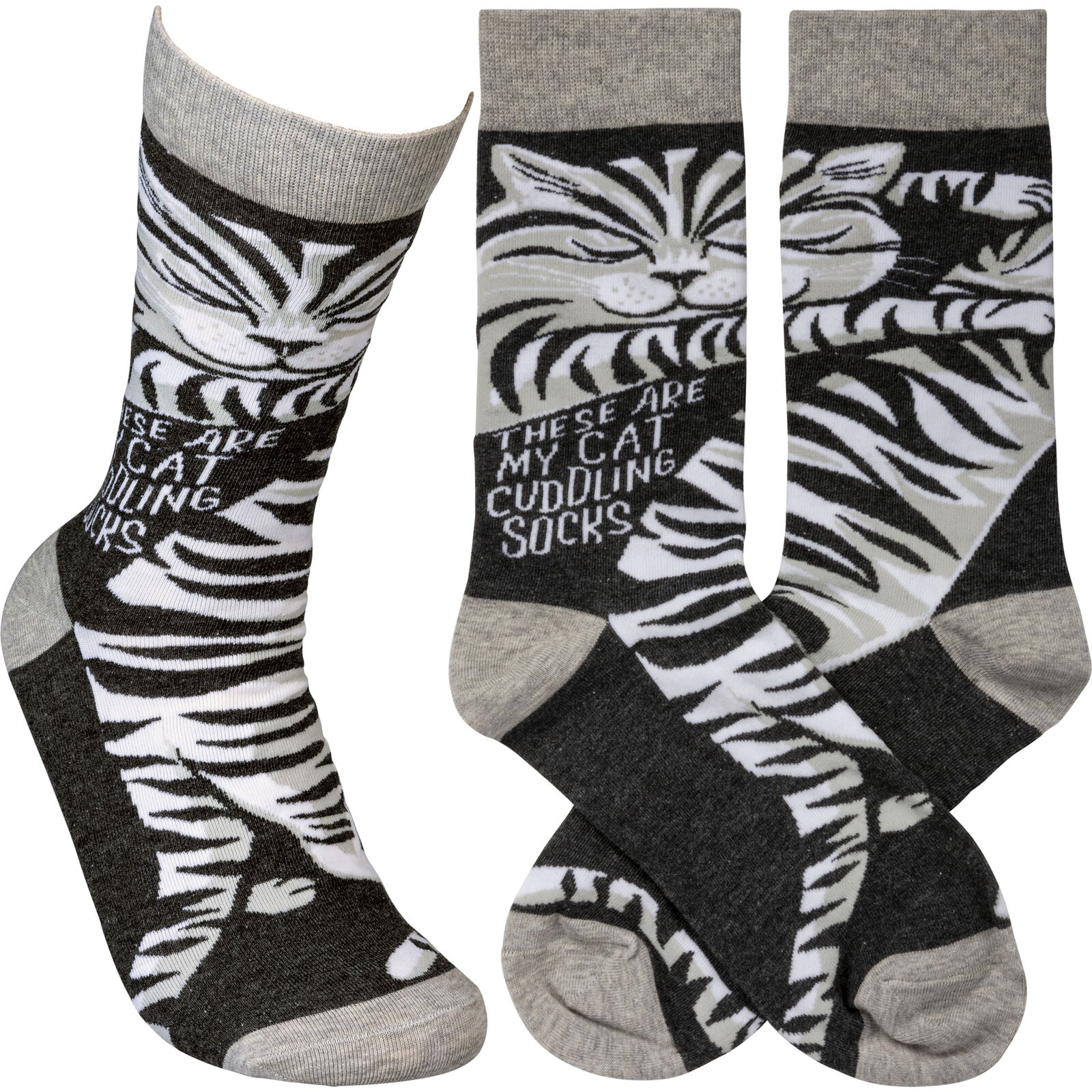 Primitives by Kathy Socks - These Are My Cat Cuddling Socks