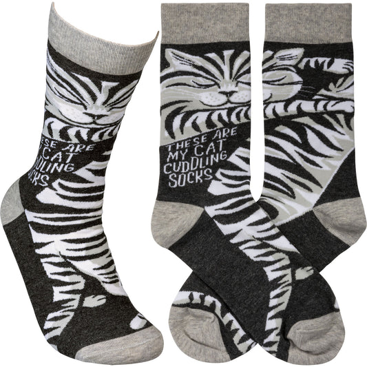 Primitives by Kathy Socks - These Are My Cat Cuddling Socks
