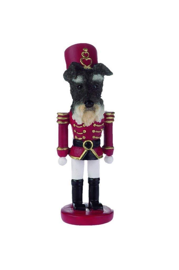 E&S Pets 35358-105 Schnauzer Uncropped Ears Nutcracker Soldier Dog Ornament