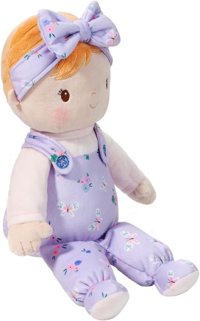 Douglas Toys Willa Butterfly Flower Soft Blonde Doll Plush Stuffed Toy, 13 inch