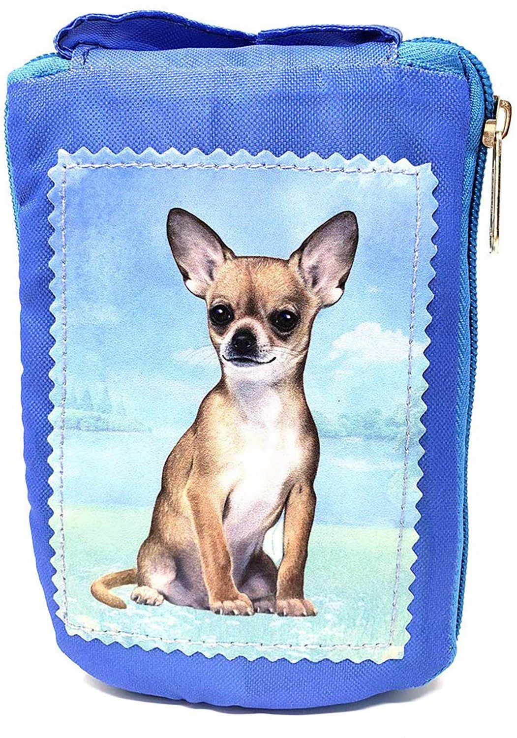 Chihuahua Foldable Tote Bag - Durable, Waterproof - Zippered Market Tote