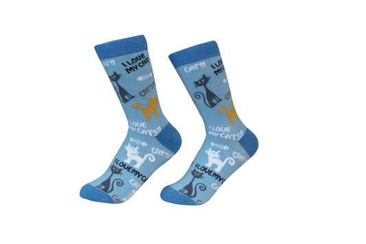I Love My Cat Breed Socks Unisex Sock Daddy by E&S Pets