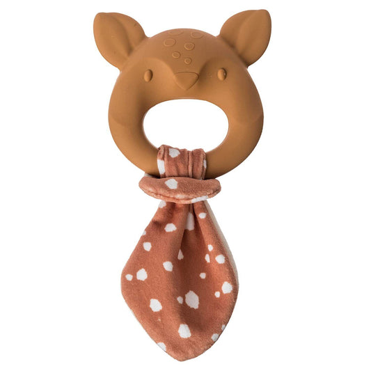 Mary Meyer Leika Silicone Baby Teething Toy, 9-Inches, Little Fawn