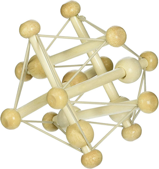 Manhattan Toy Skwish Natural Rattle and Teether Grasping Activity Toy