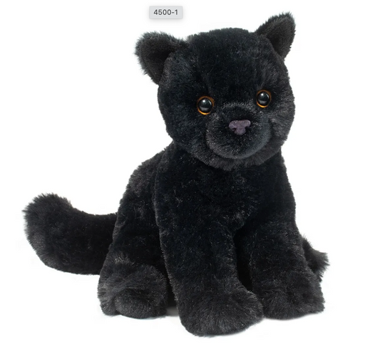Douglas Toys Plush Mini Corie Soft Black Cat, 6"