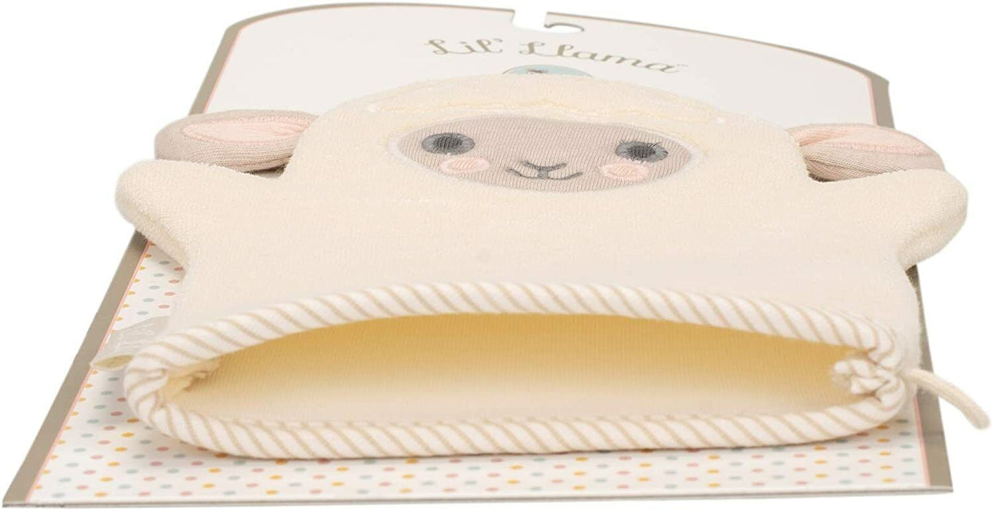 Lil' Lamb Grey Super Soft Cotton Terry Cloth Baby Bath Mitt By Li'l Llama