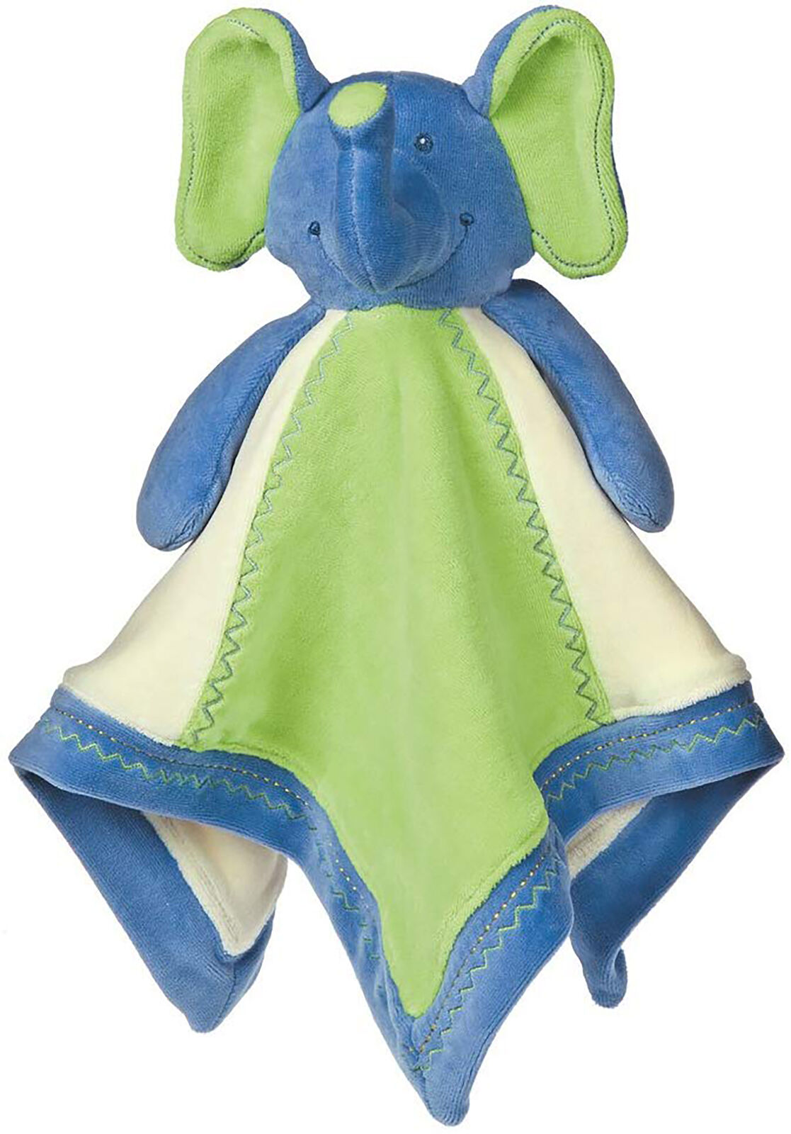 Mary Meyer Earthmates 100-Percent Organic, Elephant Baby Blanket, Blue