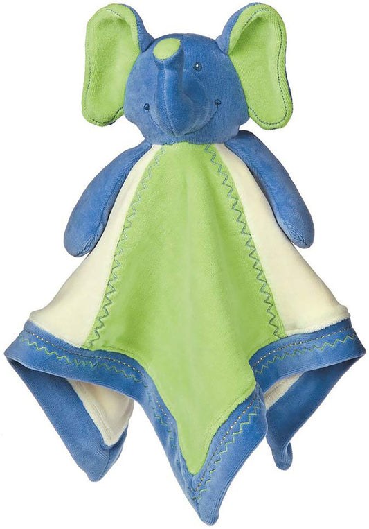 Mary Meyer Earthmates 100-Percent Organic, Elephant Baby Blanket, Blue