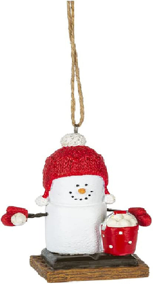 Ganz S'mores with Snowballs Hanging Ornament, Polyresin, 3.3 Inches Height