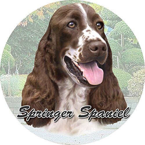 ES Pets Absorbent Stoneware Car Cup Holder Coaster, Springer Spaniel