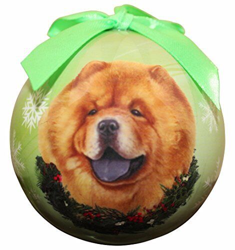 "Chow Christmas Ornament" Shatter Proof Ball Easy To Personalize