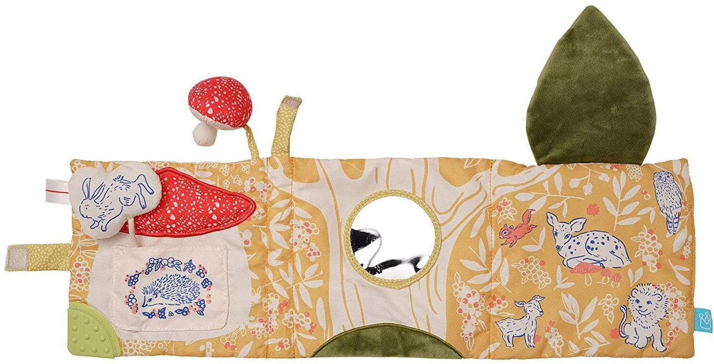 Manhattan Toy Deer One Soft Activity Crinkle Book & Fold Out Pat Mat for Baby
