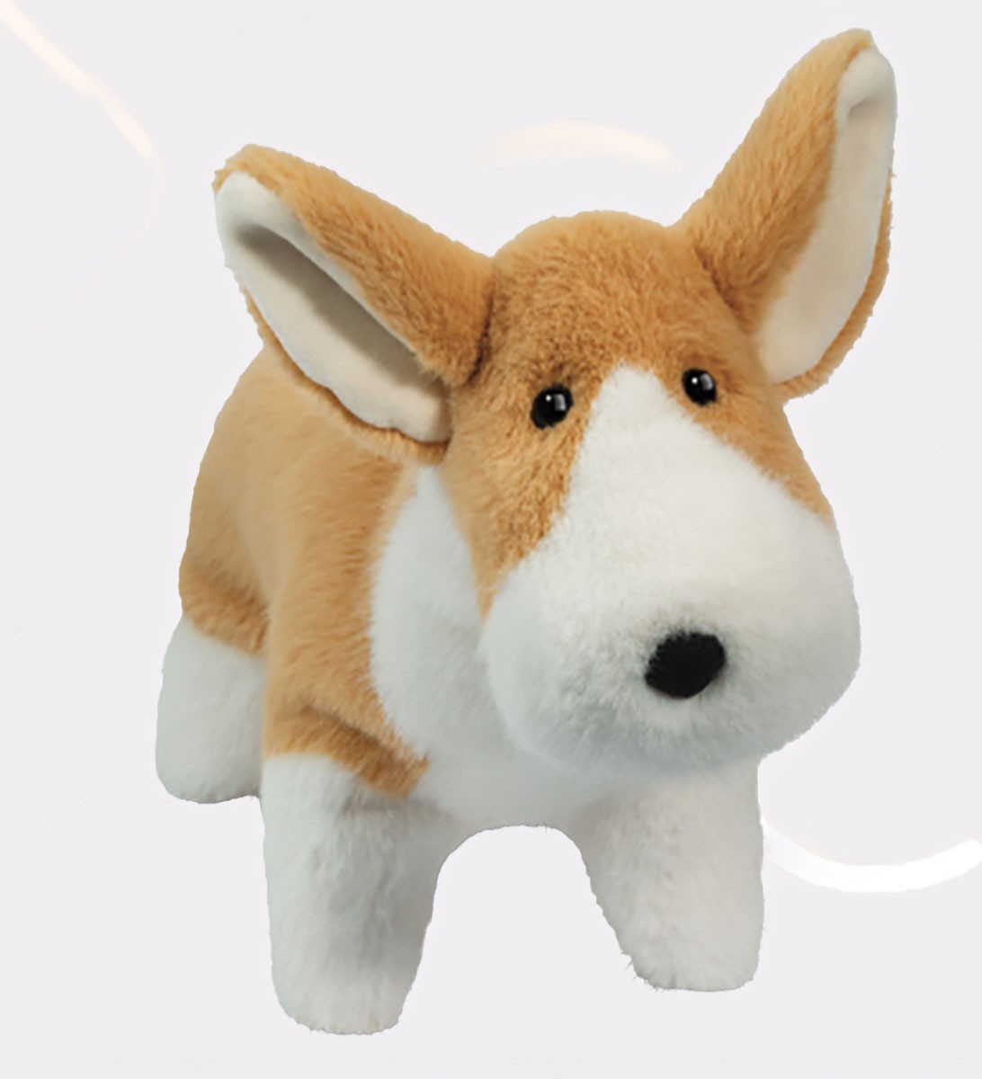 Douglas Toys Carl Corgi Dog Muzzle Plush Stuffed Animal Toy, Large, 10" long