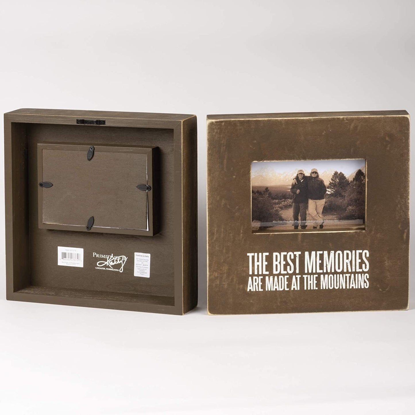 Primitives by Kathy Distressed Wood Frame10x10in Memories Made at The Mountains