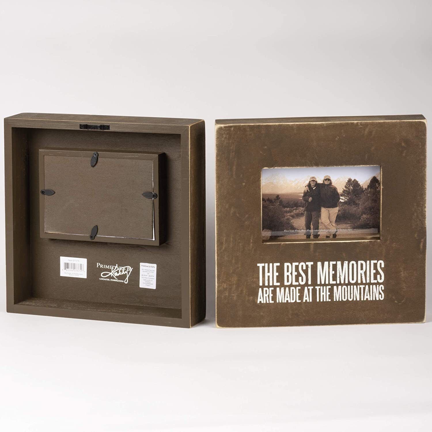 Primitives by Kathy Distressed Wood Frame10x10in Memories Made at The Mountains