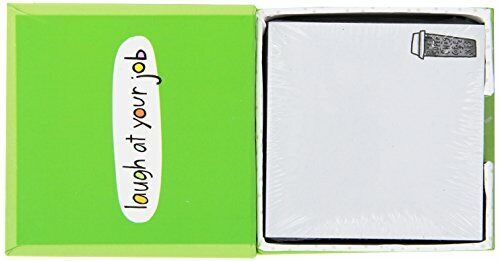 Cats at Work Kathy Weller Today's Goal Stay Employed Memo Cube Notepad, 1.5"