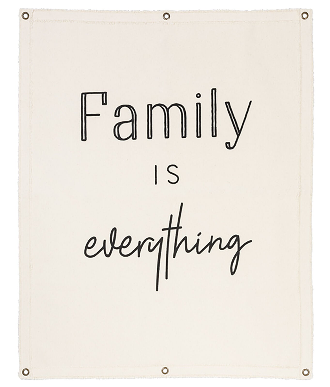 Ganz Canvas Wall Hanging - Family is Everything, 24" W. x 30" H.