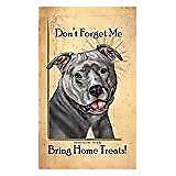 Blue Pit Bull Dog Baggage Buddies Luggage Tag 4"