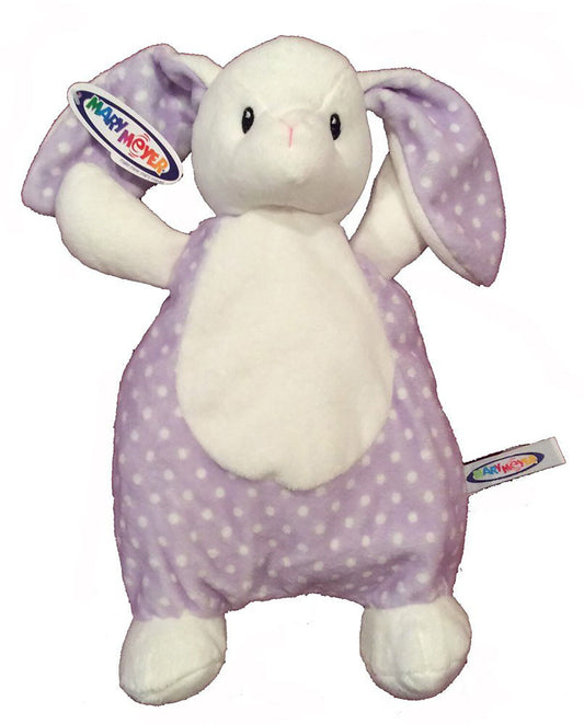 Mary Meyer Dot Bunny Lovey Stuffed Animal Toy, Lavender, Purple