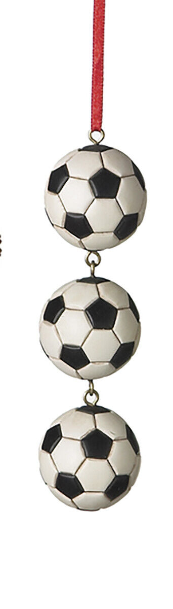 Midwest-CBK - Triple Soccer Christmas Ornament 4.75"
