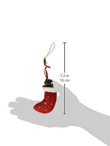 Rottweiler Christmas Stocking Ornament with "Santa's Little Pals" Hand Painted