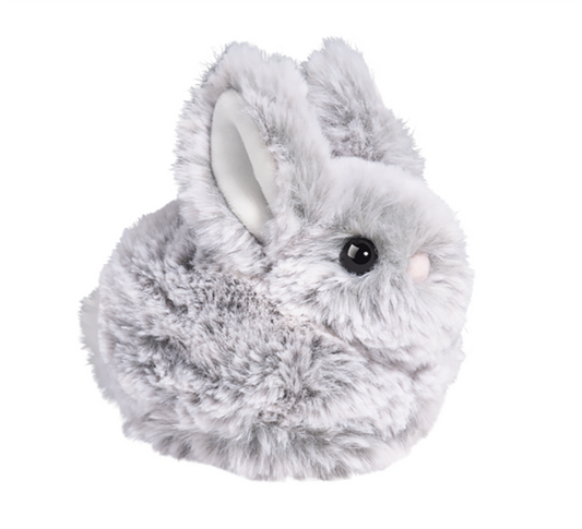 Douglas Toys Natural Lil' Bitty Bunny Mini Soft Plush Stuffed Animal, Gray, 5"