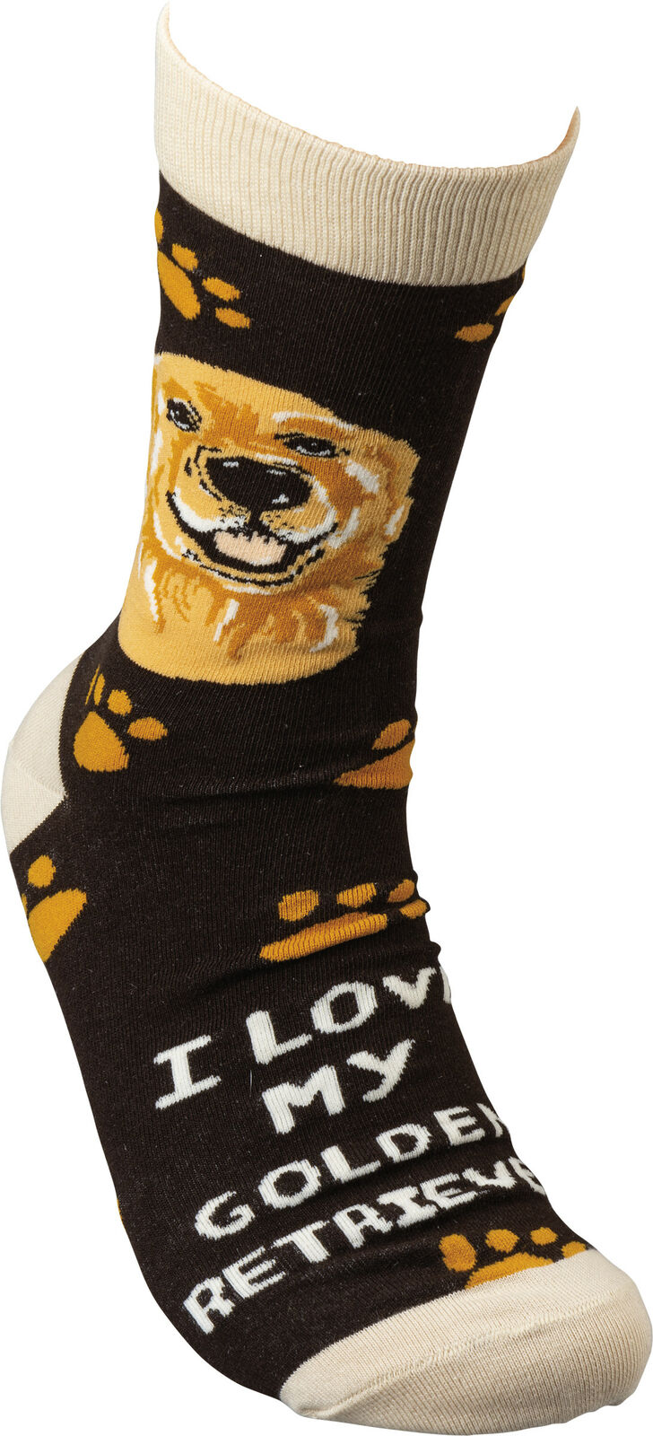 Primitives By Kathy Socks - I Love My Golden Retriever