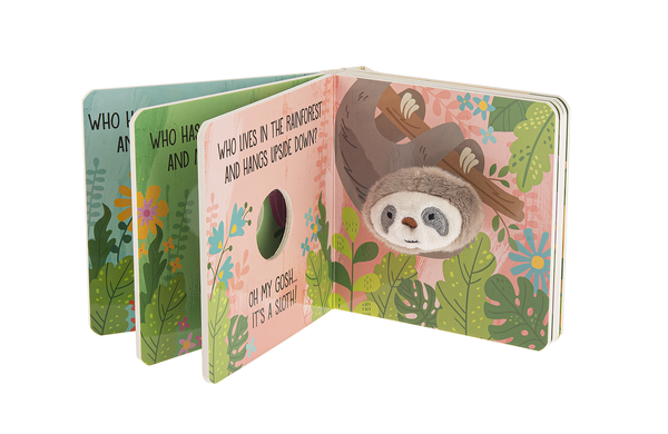 Baby Ganz Oh My Gosh.. It's A Sloth! Finger Puppet Board Book, Ages 0+