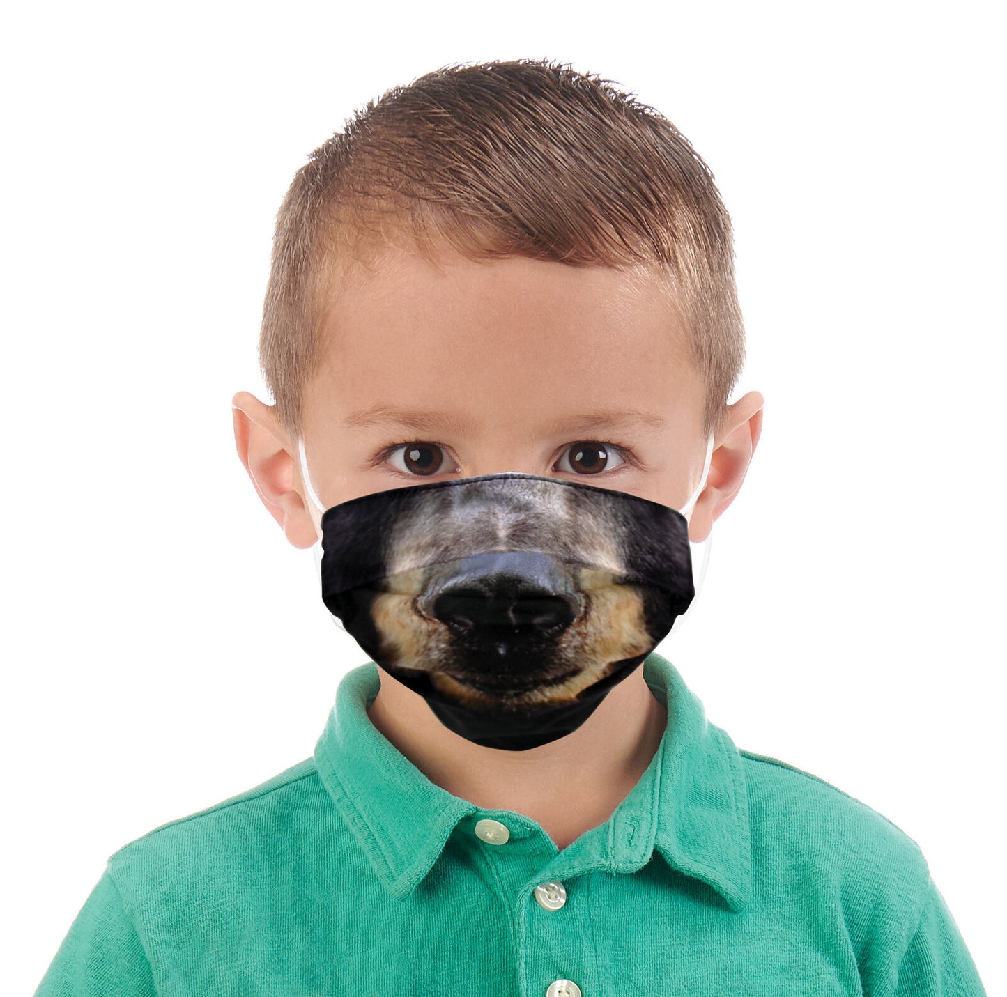 Wildlife Artists Fun Youth Animal Face Masks, Washable, Reusable - Black Bear