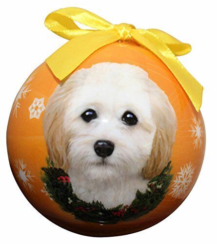 "Cockapoo Christmas Ornament" Shatter Proof Ball Easy To Personalize