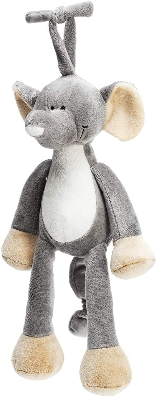 Teddykompaniet Diinglisar Elephant Plush Musical Pull Stuffed Animal Toy, 10"