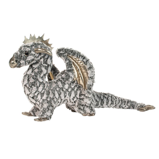 Douglas Draco Gray Dragon Plush Stuffed Animal, 23" long
