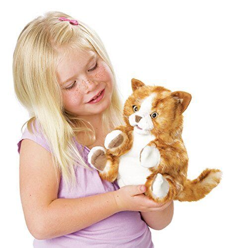 Folkmanis Orange Tabby Kitten Hand Puppet